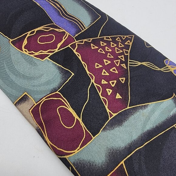 BELLINI Tie 100% Silk Made in Italy Colorful Abstract Design - Picture 2 of 6